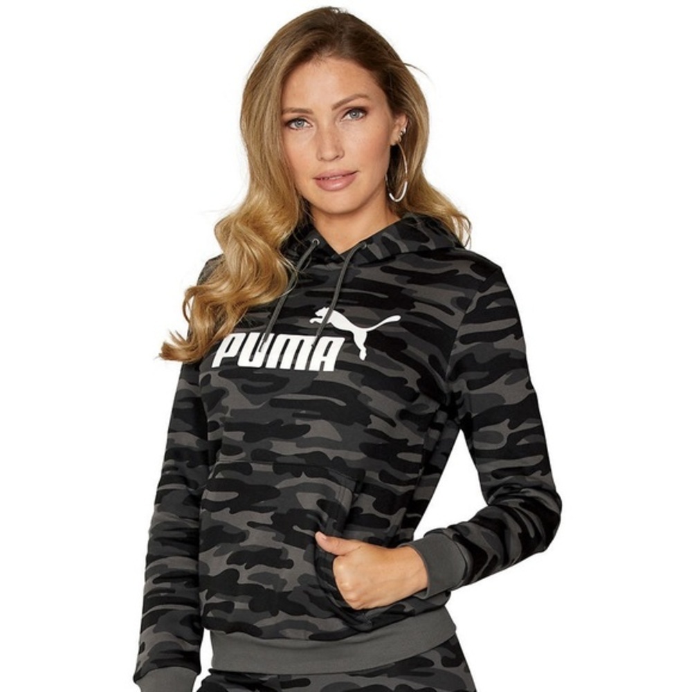 Puma Essentials Logo Camo Hoodie